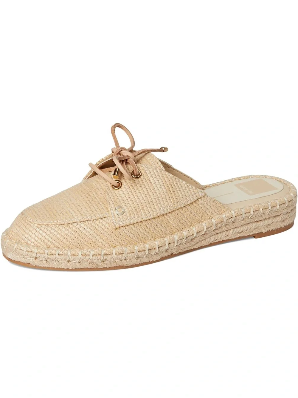 Dolce Vita Woven Espadrille Mule Loafers in Natural